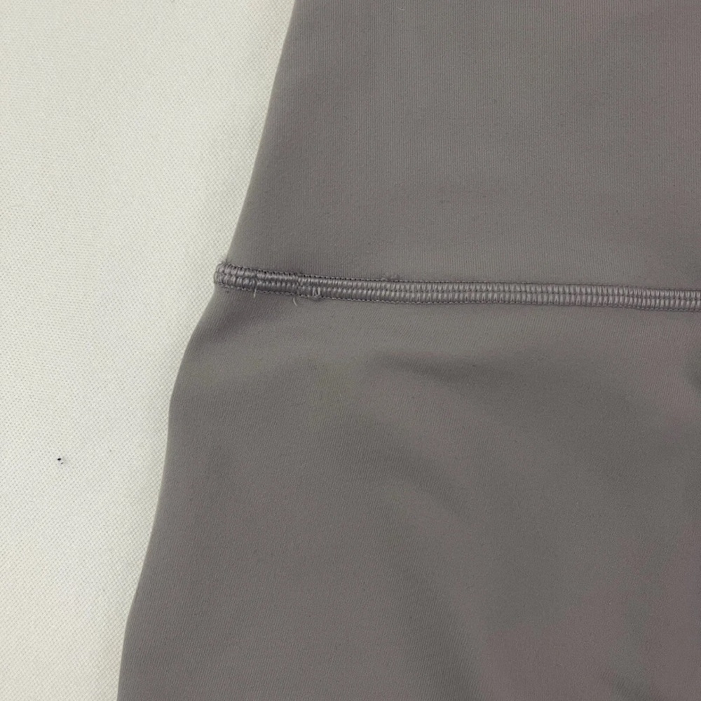 Lululemon Wunder Under Leggings Size 6 Gray Dark Chrome High Rise Mesh Geometric - Picture 8 of 10